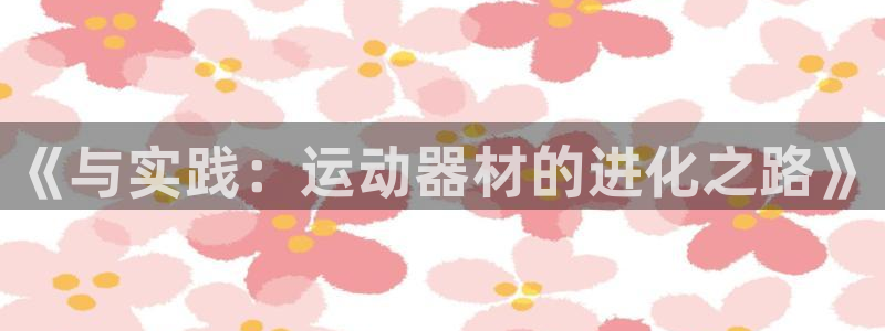 BWIN体育官方正版app神州:《与实践:运动器材的进化之路