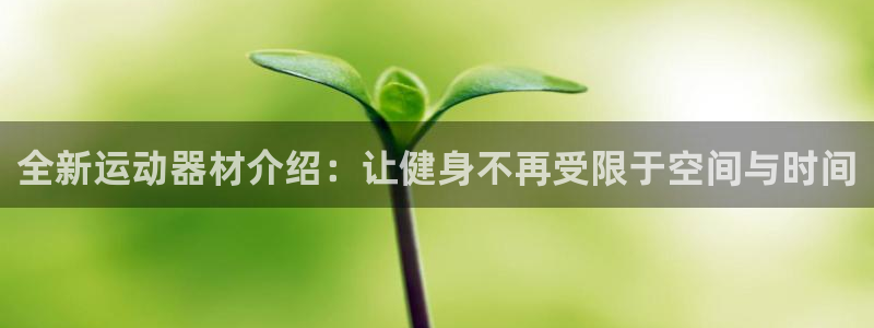 BWIN体育官网下载软件:全新运动器材介绍:让健身不再受限于